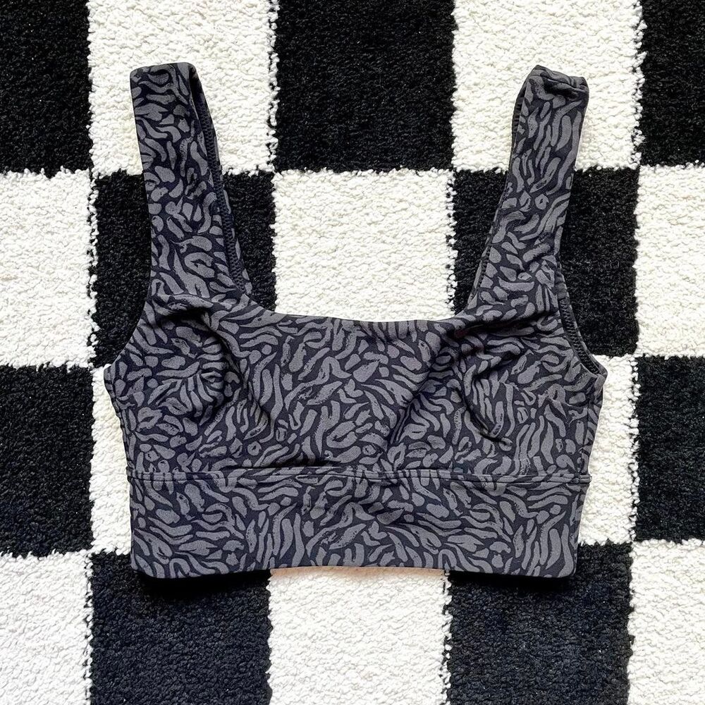 & Other Stories Grey Patterned Bralette XS